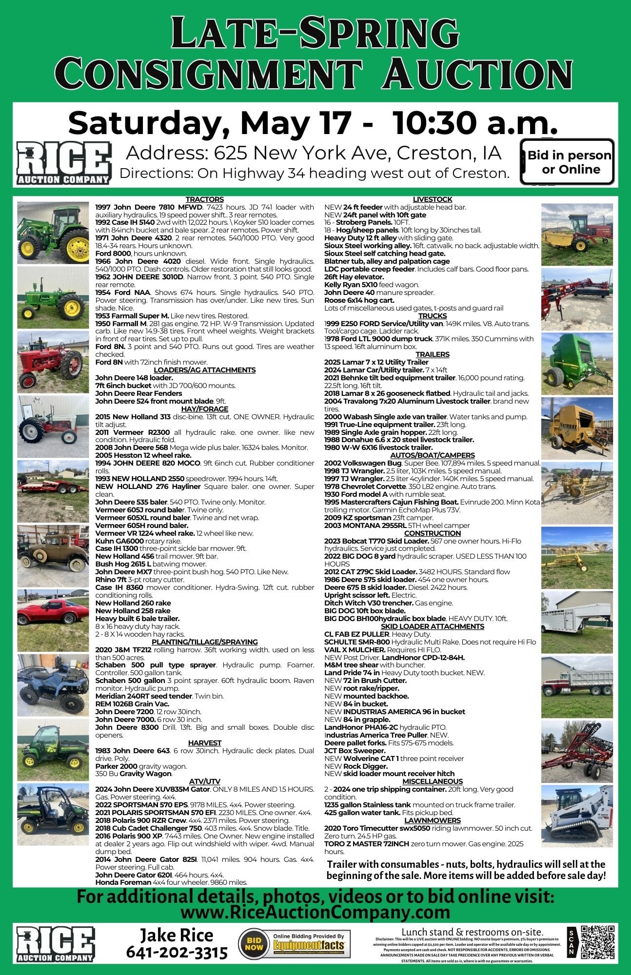 Late Spring Consignment Auction Rice Auction Companyrice Auction Company